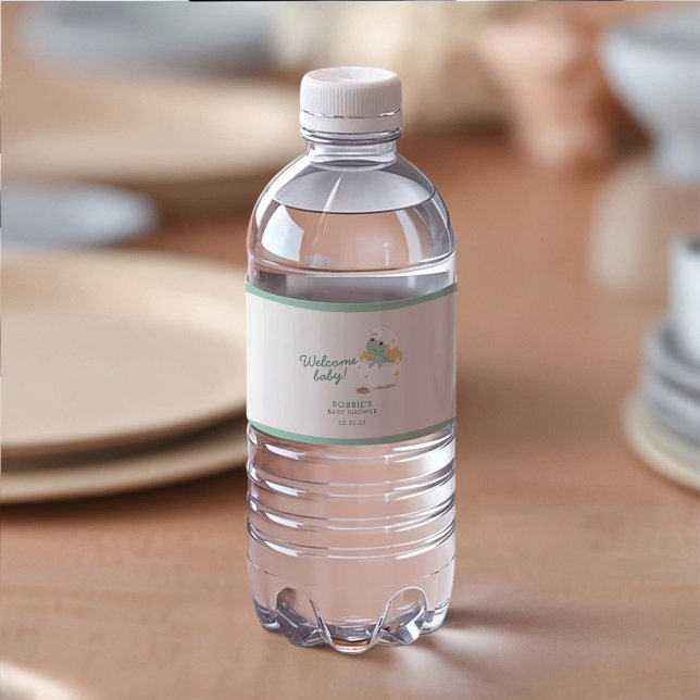 Pour Bouteilles D'eau Bébé Dinosaur mignonette Étiquette d'emballage de  (Créateur téléchargé)