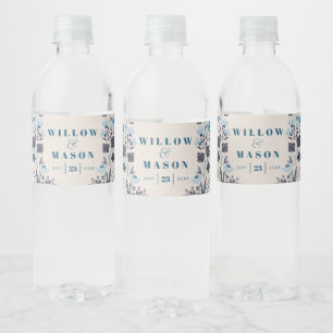 Pour Bouteilles D'eau Boho moderne mariage folklorique Faveurs Étiquette