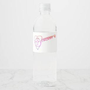 Pour Bouteilles D'eau Christ est le Étiquette principal de la nourriture