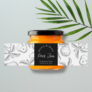 Pour Bouteilles D'eau Croquis Étiquette d'enveloppement de confiture de