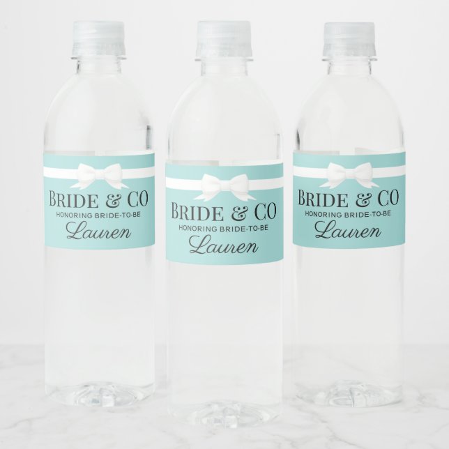 Pour Bouteilles D'eau Étiquette de bouteille de boisson Tiffany Inspired (Bouteilles)