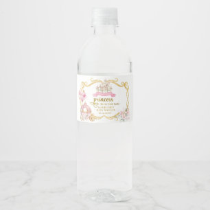 Pour Bouteilles D'eau Étiquette de bouteille de Carrosse Citrouille Rose