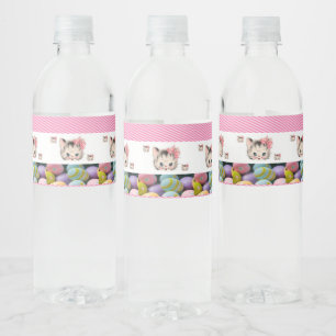 Pour Bouteilles D'eau Étiquette de nourriture et de boissons Set Kitten