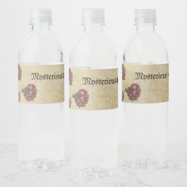 Pour Bouteilles D'eau Gothique Romance Mariage Étiquette de bouteille -