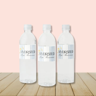 Pour Bouteilles D'eau La Femme Lotus-Lemon thème étiquette bouteille d'e