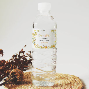 Pour Bouteilles D'eau Miel Bee Water Bottle Étiquette Anniversaire
