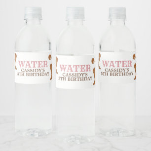 Pour Bouteilles D'eau Western Cowgirl fête d'anniversaire Étiquette de b