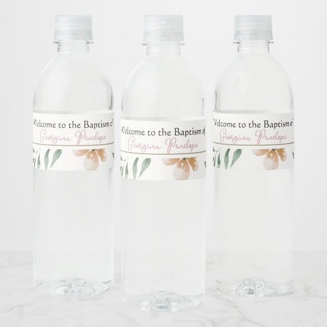 Pour Bouteilles D'eau Zoe Wine Étiquette (Bouteilles)
