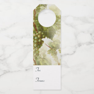 Pour Bouteilles Étiquettes de cadeaux de et vers les raisins verts