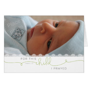 Pour cet enfant, j'ai prié - 1 Samuel 1:27