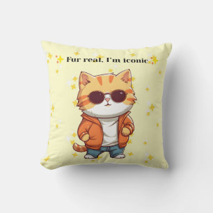 Pour de vrai, je suis iconique   Oreiller décorati