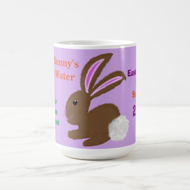 Pour Easter Bunny Water Mug Personnaliser le nom (Centre)