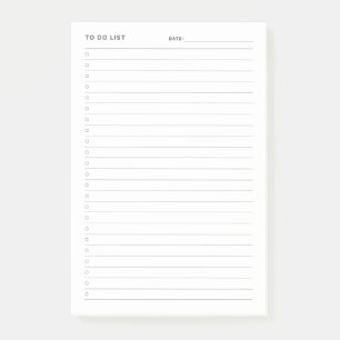 Pour effectuer des notes post-it de liste