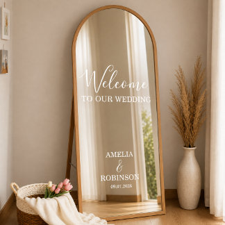 Pour Fenêtre Autocollant de miroir de mariage personnalisé | Ma