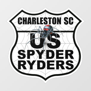 Pour Fenêtre Charleston SC Chapitre - Autocollant Logo du chapi
