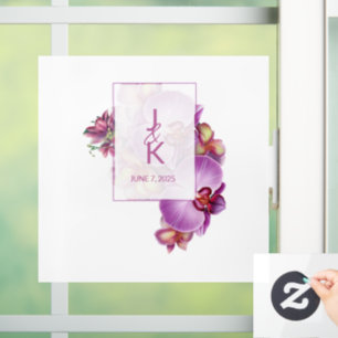 Pour Fenêtre Décal et autocollant mariage Monogramme