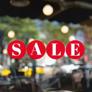 Pour Fenêtre Vente de vitrine de magasin moderne autocollant de