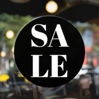 Vente de vitrine de magasin moderne autocollant de