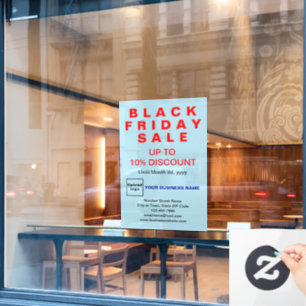 Pour Fenêtre Vente du vendredi noir affaires Autocollant de fen