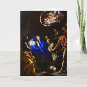 Pour Fêtes Annuelles Adoration religieuse des cartes de Noël des rois