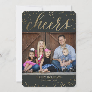 Pour Fêtes Annuelles Bubbly Chevaucher COULEUR ÉDITABLE Cartes photos d