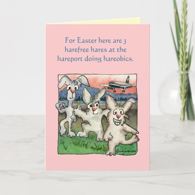 Pour Fêtes Annuelles Calembours heureux de Pâques avec les cartes (Devant)