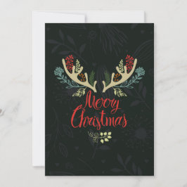 Pour Fêtes Annuelles Calligraphie des bois de Noël Cartes de voeux