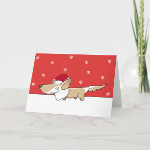 Pour Fêtes Annuelles Cartes Corgi de Noël
