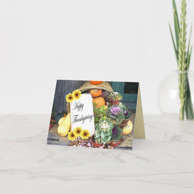 Pour Fêtes Annuelles Cartes d'action de grâce (Devant)