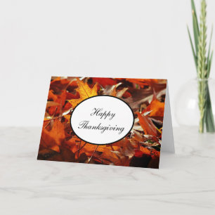 Pour Fêtes Annuelles Cartes d'action de grâce Feuilles d'automne #2