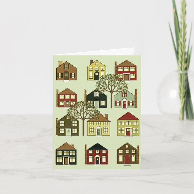 Pour Fêtes Annuelles Cartes d'agent immobilier (Devant)
