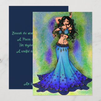 Pour Fêtes Annuelles Cartes d'anniversaire de la danseuse du ventre