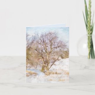 Pour Fêtes Annuelles Cartes d'art paysager des arbres d'hiver