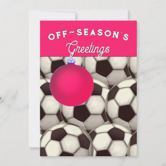 Pour Fêtes Annuelles Cartes de fin de année de Noël de football