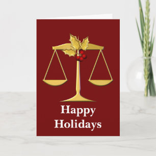 Pour Fêtes Annuelles Cartes de fin de année du droit