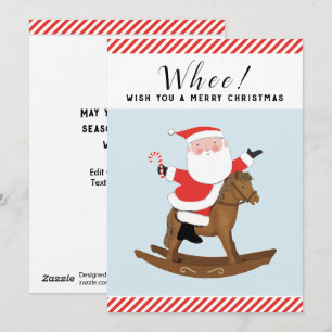 Pour Fêtes Annuelles Cartes de fin de année équestres de Noël