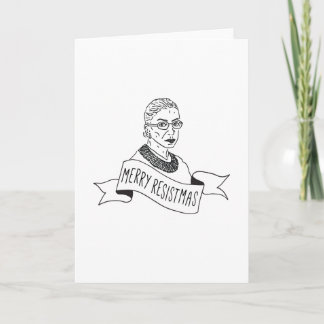 Pour Fêtes Annuelles cartes de fin de année "Joyeuses Résistmes" - RBG