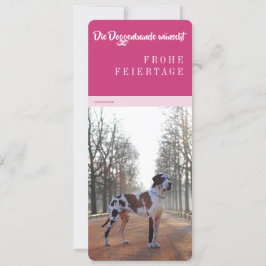 Pour Fêtes Annuelles Cartes de Grand Danois de Noël
