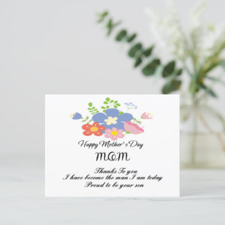 Pour Fêtes Annuelles cartes de jour de mère heureuse