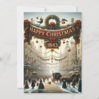 Cartes de 'Joyeux Noël' Inspirées de Dickens