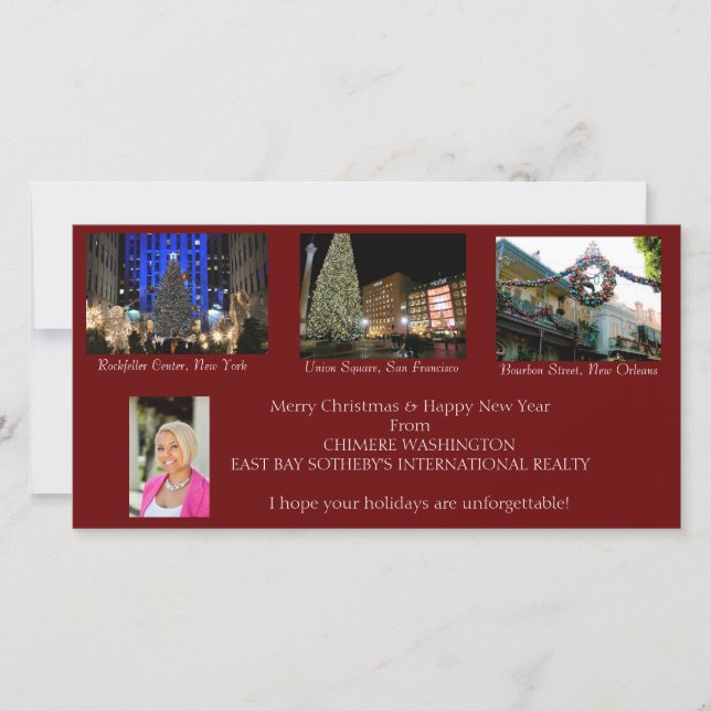 Pour Fêtes Annuelles Cartes de Noël (Devant)