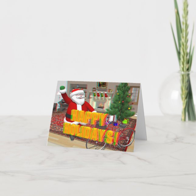 Pour Fêtes Annuelles Cartes de Noël 3D (Devant)