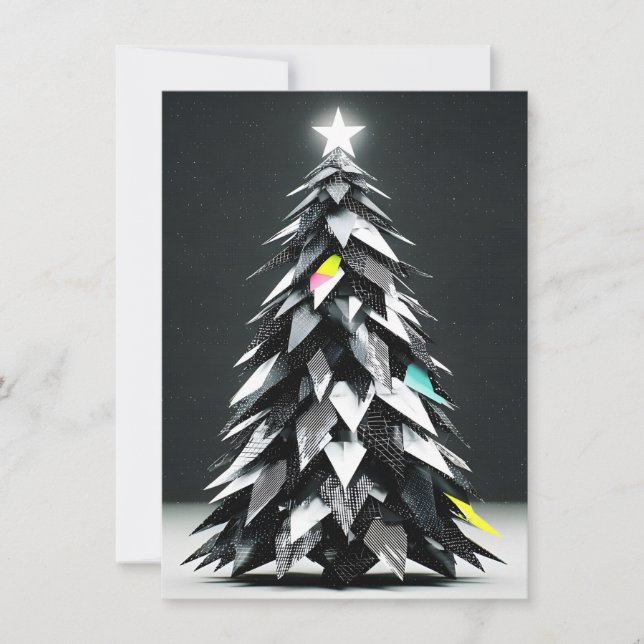 Pour Fêtes Annuelles Cartes de Noël abstraites uniques (Devant)