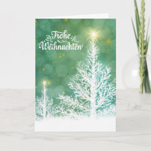 Pour Fêtes Annuelles Cartes de Noël allemandes Fröhe Weihnachten Pins b