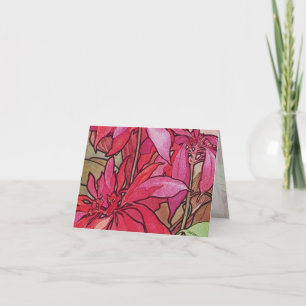 Pour Fêtes Annuelles Cartes de Noël Alphonse Mucha Poinsettias