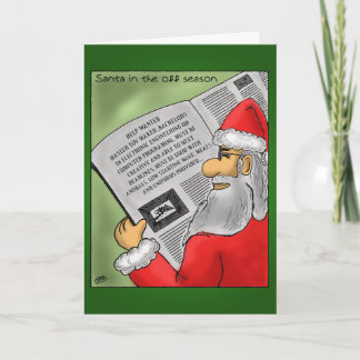Pour Fêtes Annuelles Cartes de Noël amusantes : Père Noël de la saison