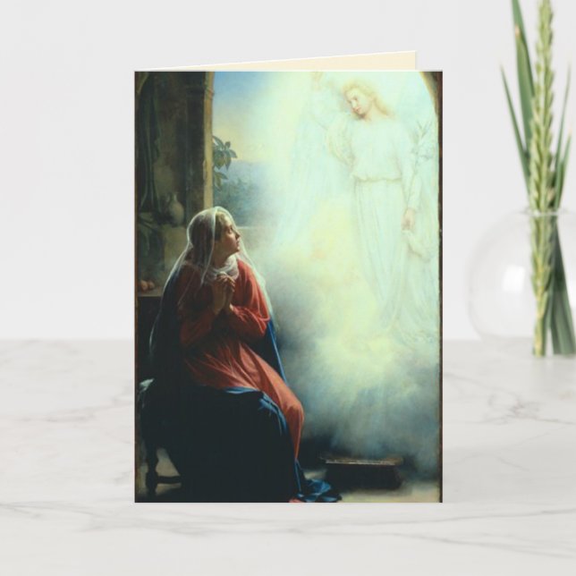 Pour Fêtes Annuelles Cartes de Noël Angel (Devant)