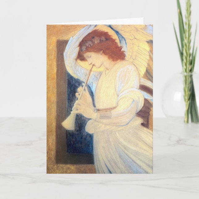 Pour Fêtes Annuelles Cartes de Noël Angel - Edward Burne-Jones (Devant)