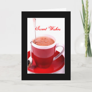 Pour Fêtes Annuelles Cartes de Noël de chocolat chaud