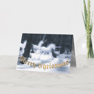 Pour Fêtes Annuelles Cartes de Noël de licorne